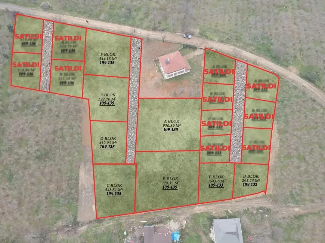 PANORAMİK DENİZ MANZARALI, DOĞA İLE İÇ İÇE, İMARLI-RUHSATLI-PROJELİ PARSELLENMİŞ ARSA 930M2 – KADIKÖY MH.